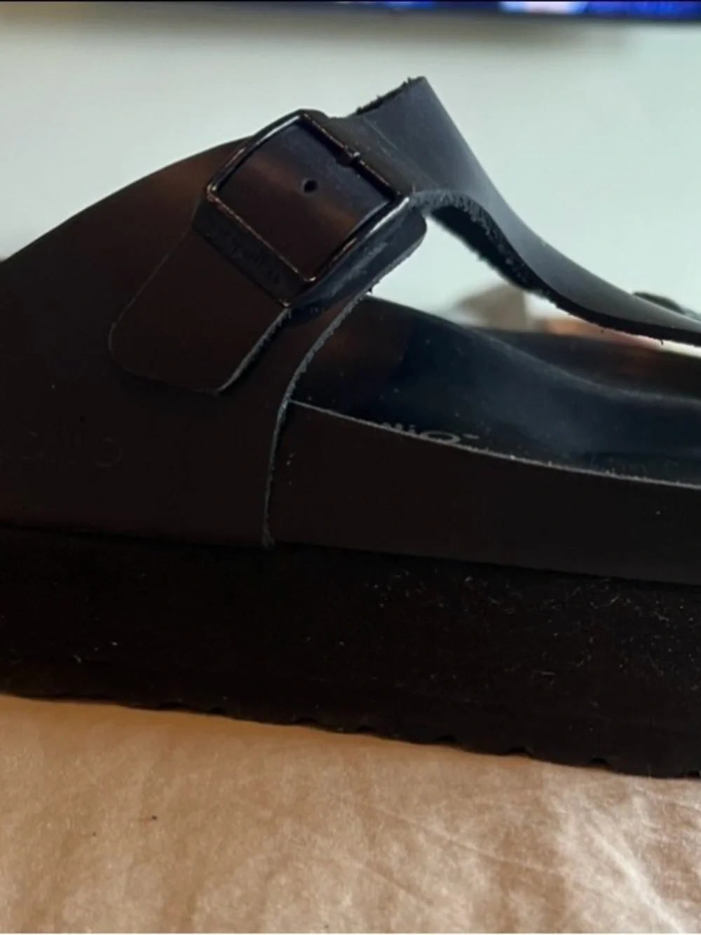 Birkenstock Papillio Gizeh Flex Platform  Black  Women's Sandal